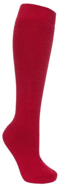 Trespass Tech - luksusowe skarpety narciarskie do kolan, czerwone. Czerwone skarpetki 2117 OF SWEDEN, bez wzorów, z wełny. Za 164.99 zł.