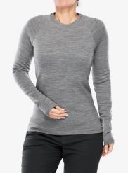 Bluza termoaktywna damska Houdini Desoli Thermal Crew. Szare bluzy Houdini, m, bez wzorów, z materiału, bez ramiączek, bez kaptura. Za 637.99 zł.