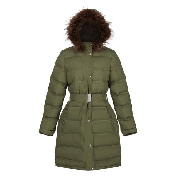 Kurtka Zimowa Parka Termiczna Damska Daleyza. Brązowe płaszcze Regatta, na zimę, xl, bez wzorów, sportowe, bez kaptura. Za 201.99 zł.