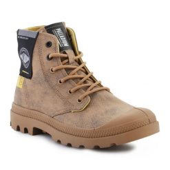 Buty Palladium Pampa Surplus 74389-291-M beżowy. Brązowe buty treningowe bez wzorów, z gumy, bez zapięcia. Za 572.15 zł.