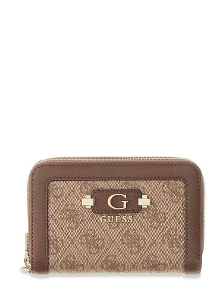 Guess Portfel Lindsey SLG SWSG97 49164 Brązowy. Brązowe portfele Guess, z aplikacjami, ze skóry. Za 264.99 zł.