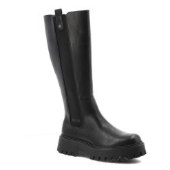 Czarne Kozaki Big Star Ocieplane Obuwie Damskie. Czarne kozaki BIG STAR, na zimę, bez wzorów, z materiału, eleganckie, przed kolano, bez obcasa, bez zapięcia. Za 237.99 zł.
