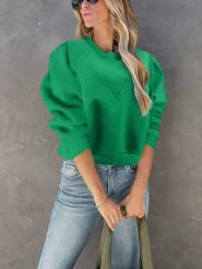 Milan Kiss Sweter w kolorze zielonym rozmiar: L. Zielone swetry Milan Kiss, l, bez wzorów, bez ramiączek. Za 116.43 zł.