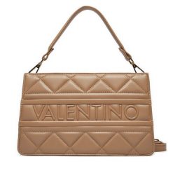 Torebka Valentino. Brązowe kopertówki Valentino, bez wzorów, wizytowe, bez dodatków. Za 359.99 zł.