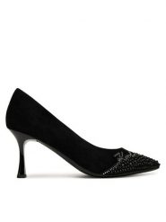 KARL LAGERFELD Czółenka Sienna Signature Pump KL32712 Czarny. Czarne czółenka KARL LAGERFELD, bez wzorów, ze skóry, bez obcasa, bez zapięcia. Za 589.99 zł.