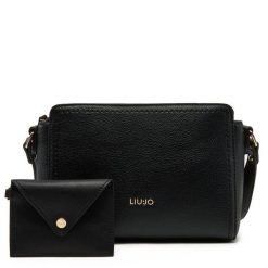 Torebka Liu Jo. Czarne listonoszki Liu Jo, bez wzorów, bez dodatków. Za 339.99 zł.