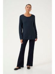 CULTURE Sweter w kolorze granatowym rozmiar: M. Niebieskie swetry Culture, m, bez wzorów, bez ramiączek. Za 157.35 zł.