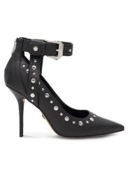 Nine West Szpilki AZIZA SJ1487-1 Czarny. Czarne szpilki Nine West, bez wzorów, z syntetyku, bez obcasa, na szpilce, bez zapięcia. Za 179.99 zł.