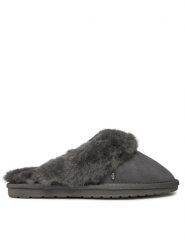 EMU Australia Kapcie Jolie W10015 Szary. Szare kapcie Emu Australia, bez wzorów, ze skóry. Za 349.99 zł.