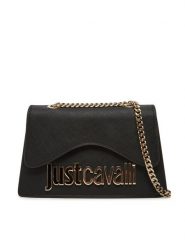 Just Cavalli Torebka 78RA4BB7 ZS766 Czarny. Czarne kopertówki Just Cavalli, bez wzorów, ze skóry, wizytowe, bez dodatków. Za 559.99 zł.