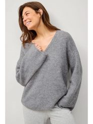 Ellos Sweter "Jill" w kolorze szarym rozmiar: L. Szare swetry ellos, l, bez wzorów, bez ramiączek. Za 110.65 zł.