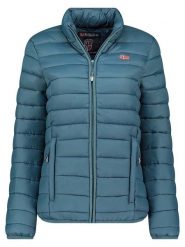 Geographical Norway Kurtka pikowana "Atika" w kolorze morskim rozmiar: XXL. Niebieskie kurtki Geographical Norway, xxl, z aplikacjami, bez kaptura. Za 151.17 zł.