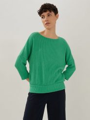Someday Sweter "Umirai" w kolorze zielonym rozmiar: 38. Zielone swetry someday., bez wzorów, bez ramiączek. Za 114.44 zł.