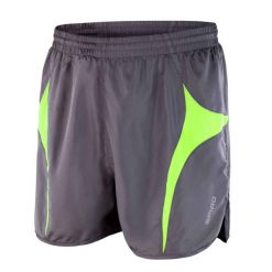 Spodenki Do Biegania Dla Dorosłych Unisex MicroLite. Szare szorty SPIRO, bez wzorów, sportowe. Za 104.99 zł.