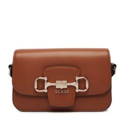 Torebka Guess. Brązowe listonoszki Guess, z aplikacjami, bez dodatków. Za 659.99 zł.