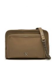 Calvin Klein Jeans Torebka Utility Camera Bag16 K60K613047 Brązowy. Brązowe listonoszki Calvin Klein Jeans, bez wzorów, z jeansu, bez dodatków. Za 229.99 zł.