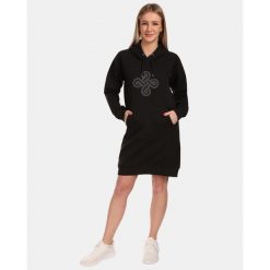 Damska bluza/sukienka sportowa Kilpi HEYDEN-W. Czarne bluzy bez kaptura Kilpi, xs, bez wzorów, bez kaptura. Za 207.23 zł.