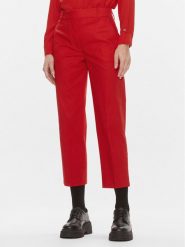 Tommy Hilfiger Chinosy WW0WW40504 Czerwony Straight Fit. Czerwone chinosy Tommy Hilfiger, bez wzorów, z bawełny. Za 539.99 zł.