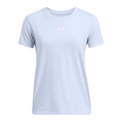 Koszulka damska Under Armour Rival Core. Niebieskie t-shirty sportowe Under Armour, m, bez wzorów, bez ramiączek. Za 89.99 zł.