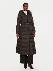TWINSET Płaszcz zimowy 242TP2183 Czarny Regular Fit. Czarne płaszcze Twinset, na zimę, bez wzorów, z syntetyku, bez kaptura. Za 1,639.00 zł.