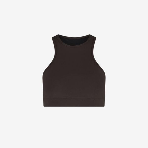 Damski bikini top racerfront wiązany do pływania & surfingu - Brązowy. Brązowe bikini WALLIEN, bez wzorów, sportowe. Za 259.00 zł.