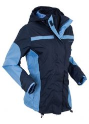 Wodoodporna kurtka funkcyjna 3 w 1. Czerwone kurtki bonprix, bez wzorów, z polaru, bez kaptura. Za 349.99 zł.