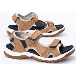 Sandały damskie brązowe ECCO Offroad Lite. Brązowe sandały ECCO, bez wzorów, bez obcasa, bez zapięcia. Za 309.99 zł.