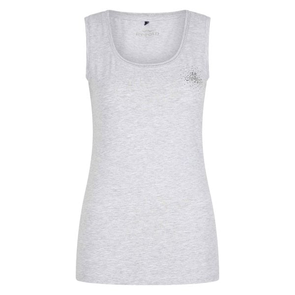 Damski tank top HV Polo Classic. Szare topy HV POLO, bez wzorów, eleganckie, bez kołnierzyka, bez ramiączek. W wyprzedaży za 143.65 zł.
