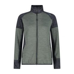 Bluza damska turystyczna CMP 34G2256. Zielone bluzy bez kaptura CMP, l, bez wzorów, bez kaptura, trekkingowe. Za 306.50 zł.