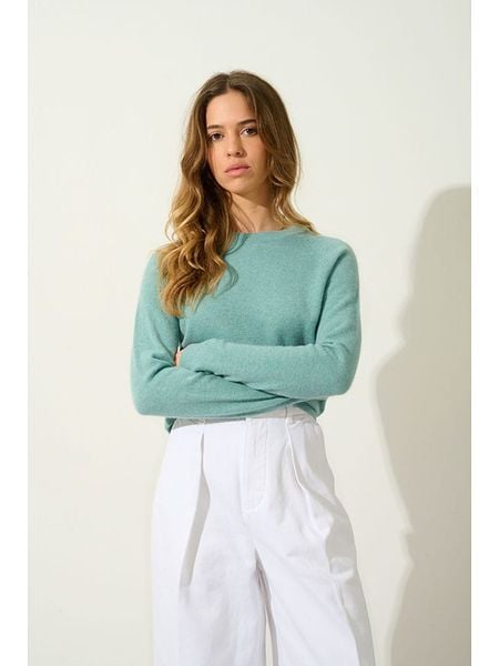 AUTHENTIC CASHMERE Kaszmirowy sweter "Ecrin" w kolorze turkusowym rozmiar: S. Niebieskie swetry AUTHENTIC CASHMERE, s, bez wzorów, z kaszmiru, bez ramiączek. Za 325.79 zł.