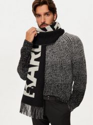 KARL LAGERFELD Szalik 246W3309 Czarny. Czarne szaliki i kominy KARL LAGERFELD, bez wzorów, z materiału. Za 649.99 zł.