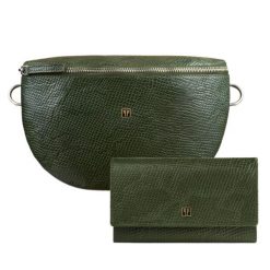 Portfel damski skórzany T-09-GR i saszetka nerka damska T-36-PGB zestaw prezentowy Paolo Peruzzi ZUP-136-PGB. Brązowe portfele bez wzorów, ze skóry. Za 225.90 zł.