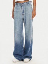 Please Jeansy P869200002 Niebieski Wide Leg. Niebieskie jeansy Please, m, bez wzorów, z bawełny. Za 379.99 zł.