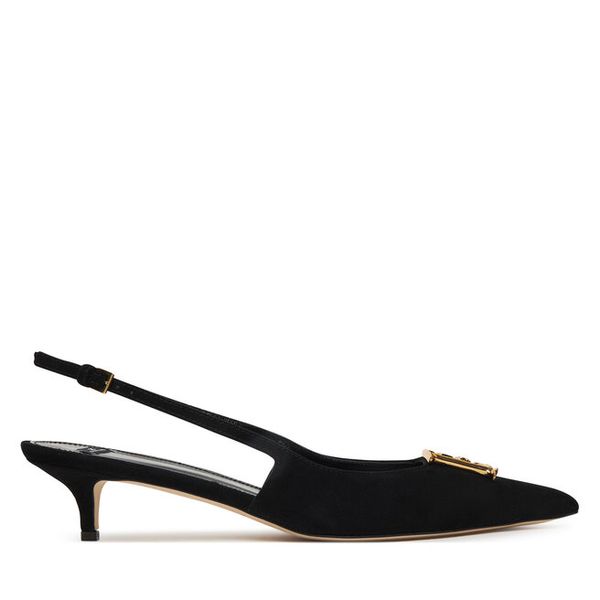 Czółenka Elisabetta Franchi. Czarne czółenka Elisabetta Franchi, bez wzorów, bez obcasa, bez zapięcia. Za 1,378.99 zł.