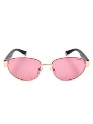 Polaroid Damskie okulary przeciwsłoneczne w kolorze czarno-jasnoróżowym rozmiar: 54. Czarne okulary przeciwsłoneczne Polaroid, bez wzorów, z tworzywa sztucznego, metalowe. Za 109.95 zł.