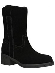 Wojas Skórzane botki w kolorze czarnym rozmiar: 39. Czarne botki Wojas, bez wzorów, eleganckie, bez obcasa, bez zapięcia. Za 209.33 zł.