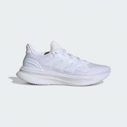 Buty do biegania adidas Ultrarun 5 W. Białe buty do biegania adidas, bez wzorów, z materiału, bez zapięcia, do biegania. Za 343.25 zł.