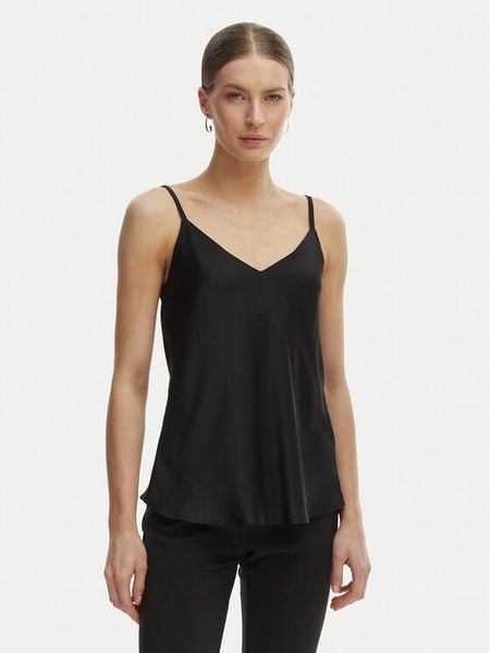 Rinascimento Top CFC0127685003 Czarny Regular Fit. Czarne topy Rinascimento, m, bez wzorów, z syntetyku, bez kołnierzyka, bez ramiączek. Za 229.99 zł.