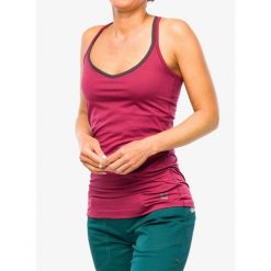 Top wspinaczkowy damski Ocun Corona Top. Czerwone topy Ocun, bez wzorów, bez kołnierzyka, bez ramiączek. Za 133.99 zł.