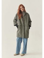 TATUUM Wełniany płaszcz w kolorze jasnoszarym rozmiar: 38. Szare płaszcze Tatuum, bez wzorów, z wełny, bez kaptura. Za 588.81 zł.