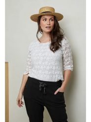 Curvy Lady Bluzka w kolorze białym rozmiar: 48/50. Białe bluzki Curvy Lady, bez wzorów, klasyczne, bez kołnierzyka, bez ramiączek. Za 83.81 zł.