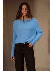 Perfect Cashmere Kaszmirowy sweter "Oceane" w kolorze błękitnym rozmiar: S. Niebieskie swetry Perfect Cashmere, s, bez wzorów, z kaszmiru, bez ramiączek. Za 478.99 zł.