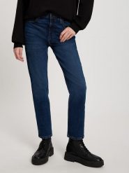 Cross Jeans Dżinsy - Regular fit - w kolorze granatowym rozmiar: 28W. Niebieskie jeansy Cross Jeans, z aplikacjami, z jeansu, klasyczne, z podwyższonym stanem. Za 104.89 zł.