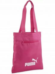 Torba sportowa Puma Shopperka. Czerwone torby sportowe Puma, bez wzorów, z materiału, na ramię. Za 89.00 zł.