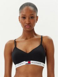 Tommy Hilfiger Biustonosz braletka UW0UW05715 Czarny. Czarne biustonosze Tommy Hilfiger, bez wzorów, z bawełny. Za 109.99 zł.