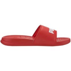 Klapki Puma Divecat v2 Lite 374823 04 czerwone. Czerwone klapki bez wzorów, sportowe, bez obcasa, bez zapięcia. Za 174.53 zł.