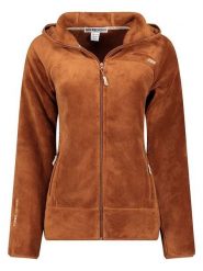 Geographical Norway Kurtka polarowa "Upalood" w kolorze jasnobrązowym rozmiar: S. Brązowe kurtki Geographical Norway, s, bez wzorów, z polaru, bez kaptura. Za 100.99 zł.