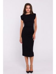 Stylove Sukienka w kolorze czarnym rozmiar: XL. Czarne sukienki Stylove, xl, bez wzorów, bez kołnierzyka, bez ramiączek, midi. Za 220.95 zł.