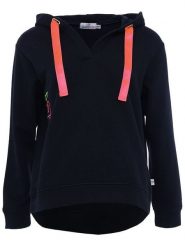 Zwillingsherz Bluza "Smile" w kolorze granatowym rozmiar: L/XL. Niebieskie bluzy Zwillingsherz, l, bez wzorów, z bawełny, z kapturem. Za 211.31 zł.