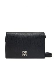 DKNY Torebka R445AH95 Czarny. Czarne listonoszki DKNY, bez wzorów, ze skóry, bez dodatków. Za 309.99 zł.